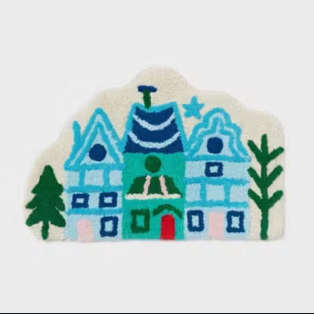 NEW holiday crochet Bathroom Rug Mat‎ wondershop